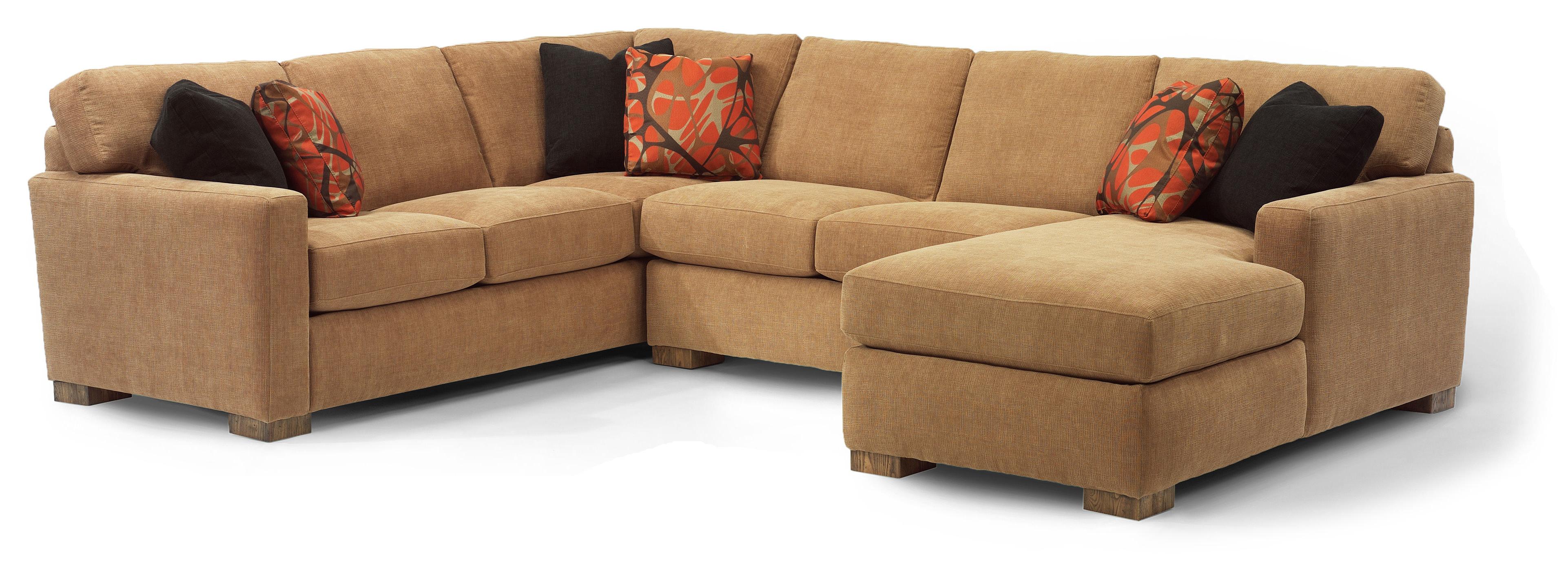 Flexsteel Bryant Contemporary Sectional Sofa with 3 Modular Pieces